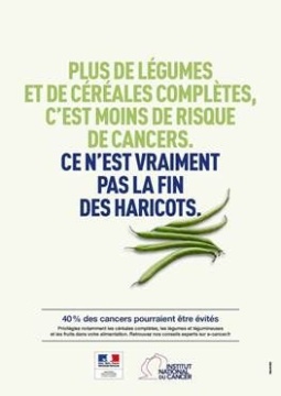 Campagne menée par l'INCA. Descriptif textuel : 